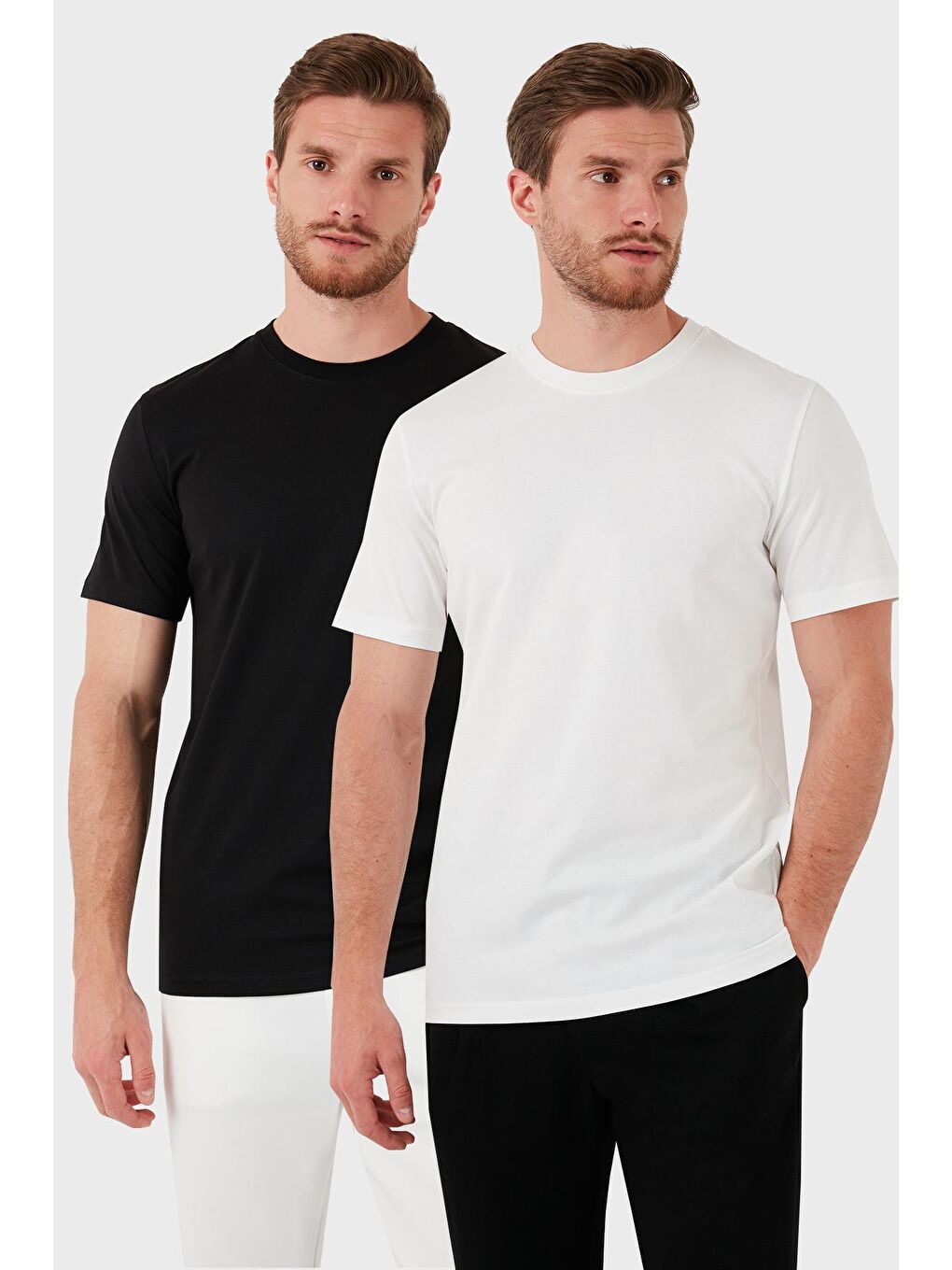 Buratti Siyah Pamuklu Regular Fit 2'li Basic T Shirt 59020202