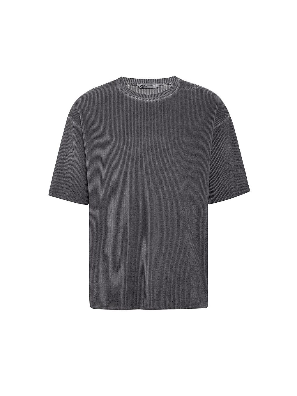 Yıkamalı Ottoman Basic Oversize Tişört Siyah-1