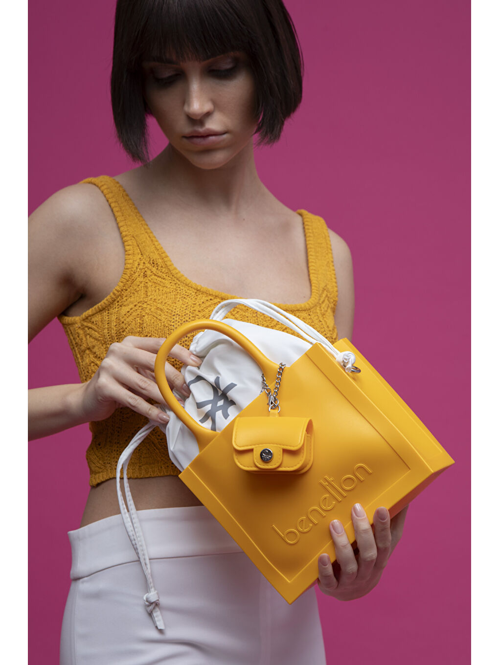 Sarı Kadin El Çantasi Sari BNT1450-1