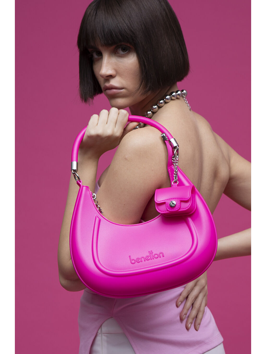 Kadin Kol Çantasi Fuşya BNT1451-2