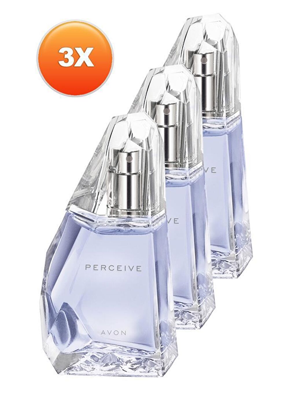 AVON Renksiz Perceive Kadın Parfüm Edp 50 Ml. Üçlü Set