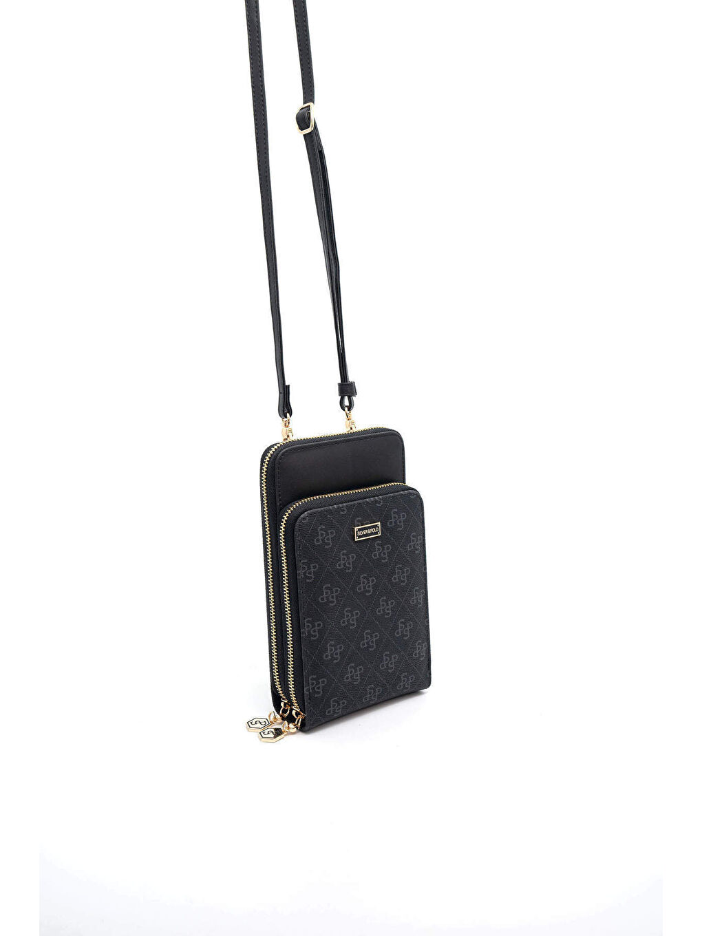 Siyah Kadın Portföy Çantası 1011-45696 SILVER POLO BAYAN PORTFÖY M178 SİYAH-MAT SİYAH-1