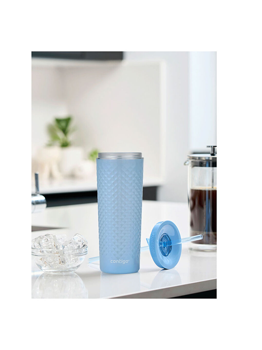 Renksiz Autoclose Tumbler 590ml Mavi 2213220-1