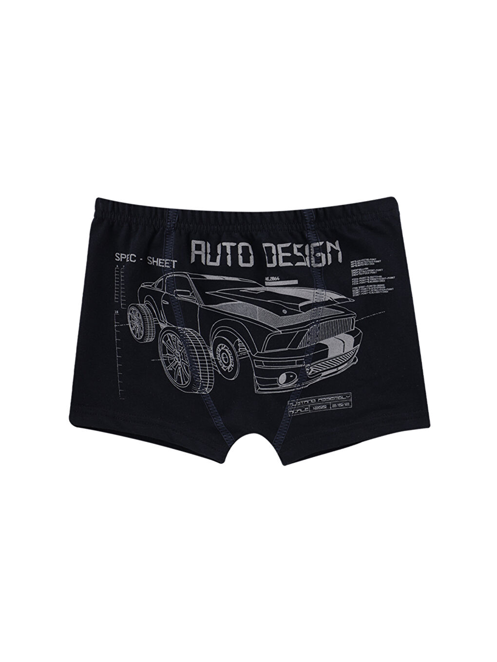 Haki Erkek Çocuk Lacivert Pamuklu Boxer 5'Li Paket-1