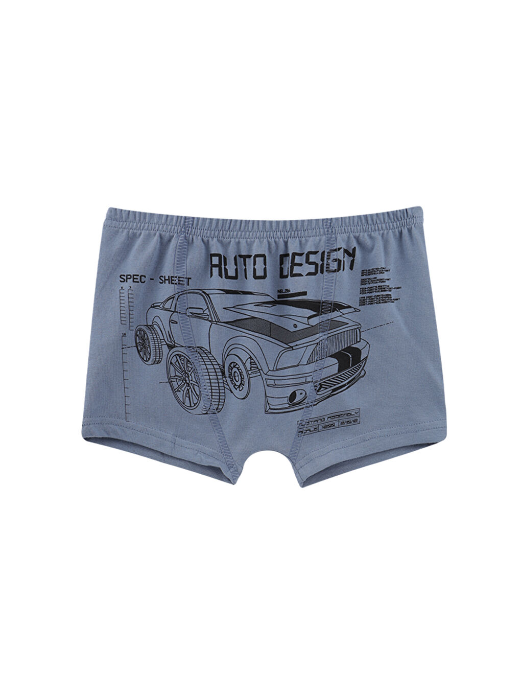 Haki Erkek Çocuk Lacivert Pamuklu Boxer 5'Li Paket-3