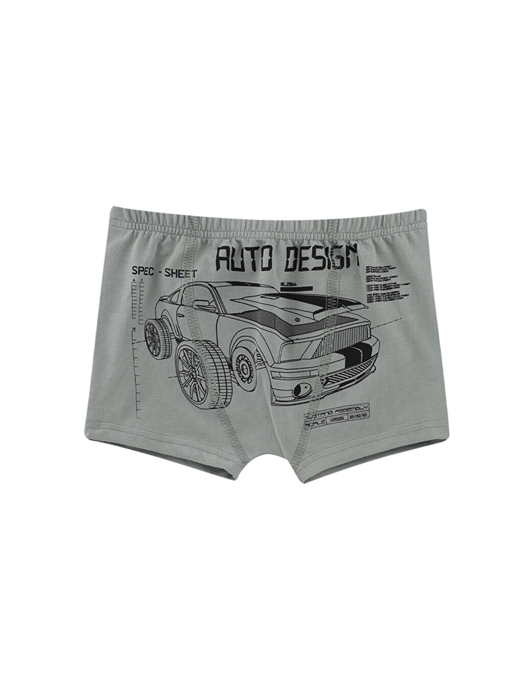 Haki Erkek Çocuk Lacivert Pamuklu Boxer 5'Li Paket-4