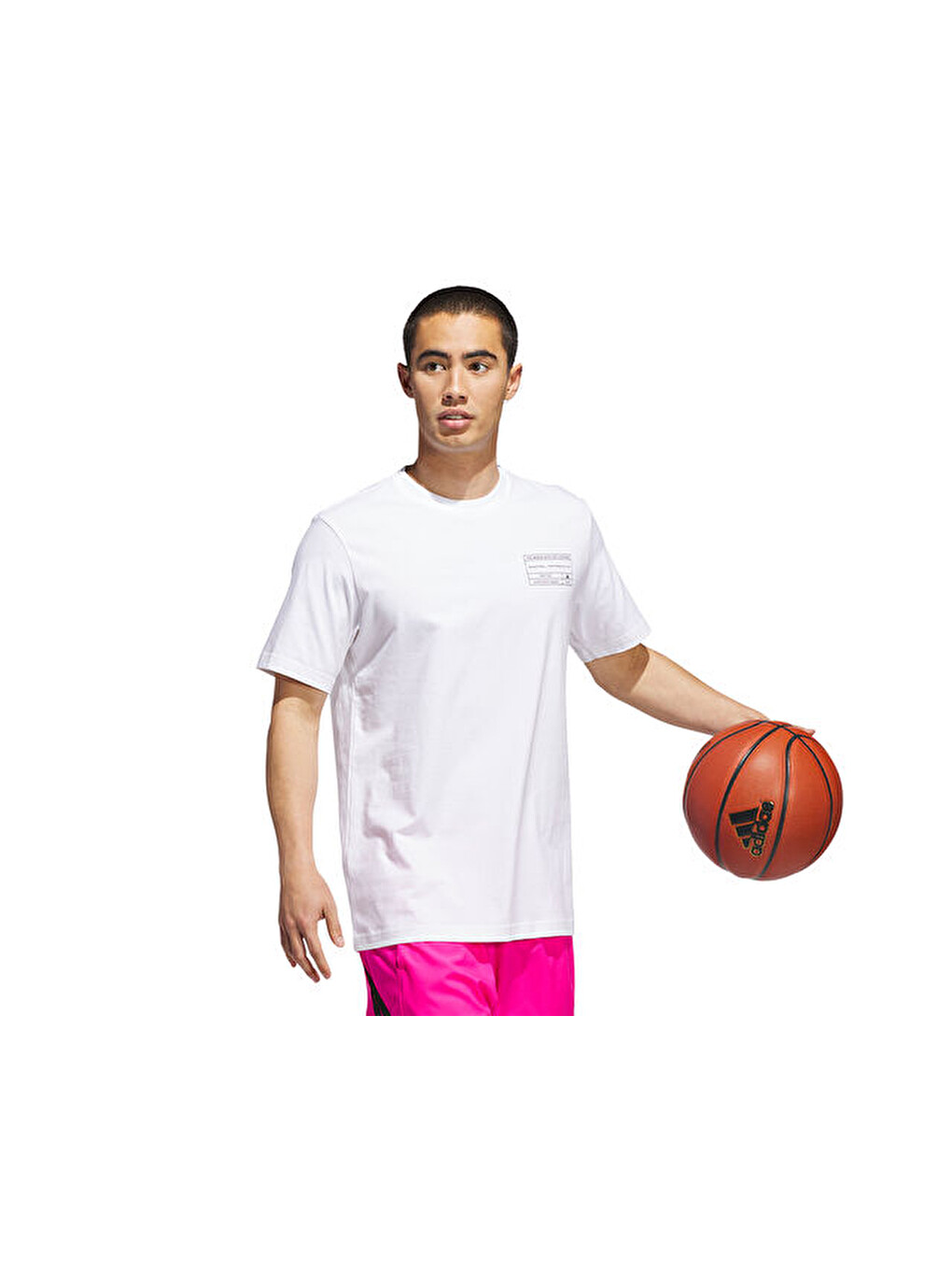 Gfx Lb Tee 2 Erkek Basketbol Tişörtü Jv8302 Beyaz-2