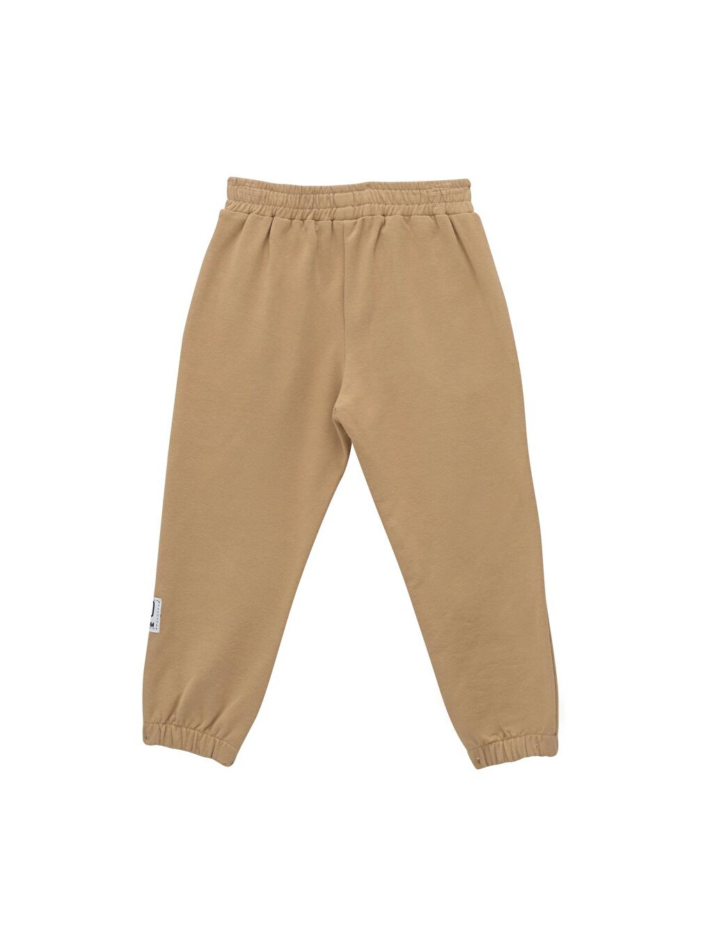 Erkek Çocuk Etiketli Eşofman Altı - Bej-1