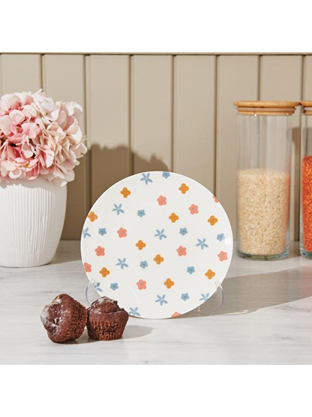 Karışık Mazzo Pasta Tabağı - Renkli - 19 cm