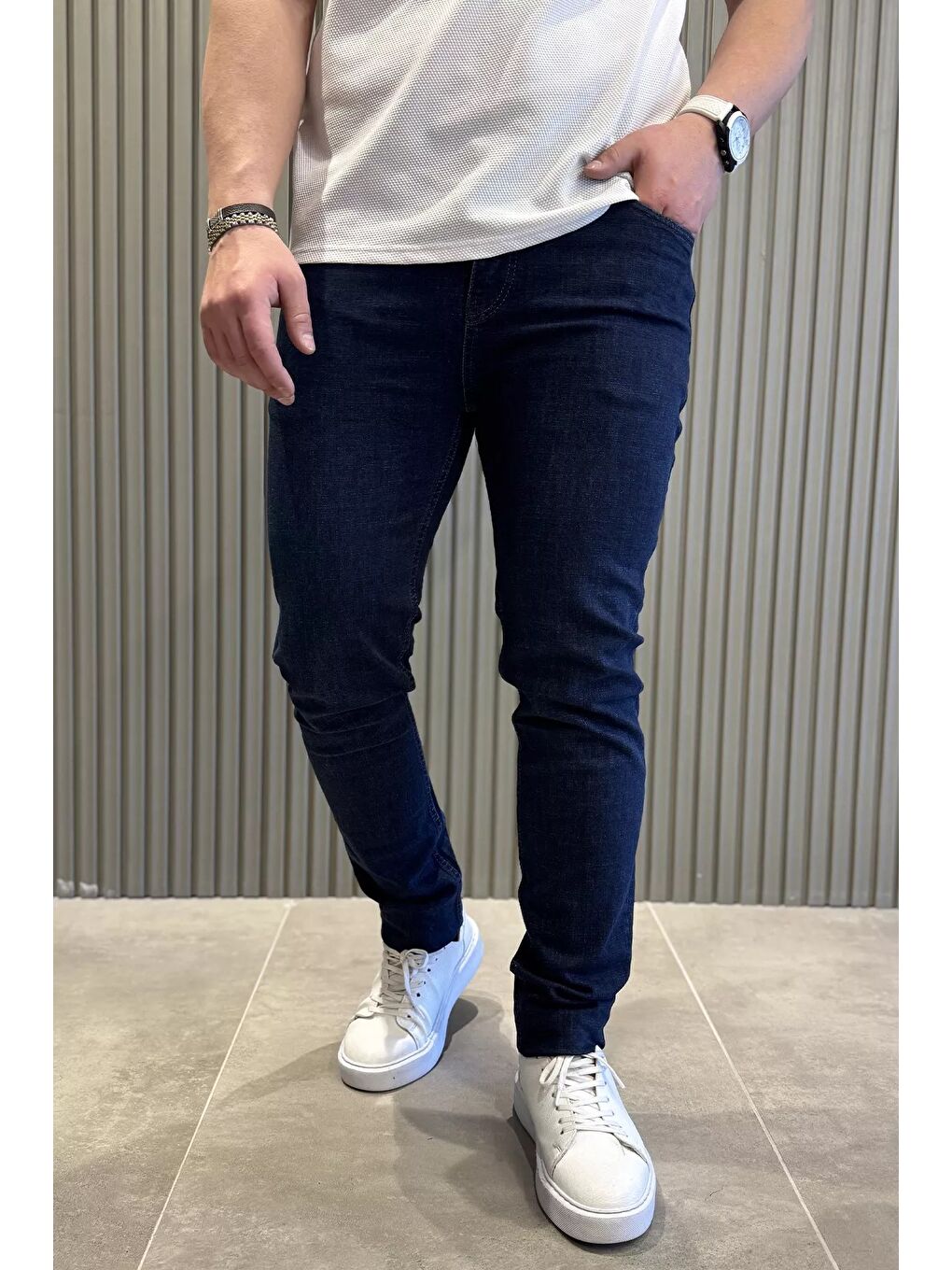 Lacivert Erkek Jean Pantolon