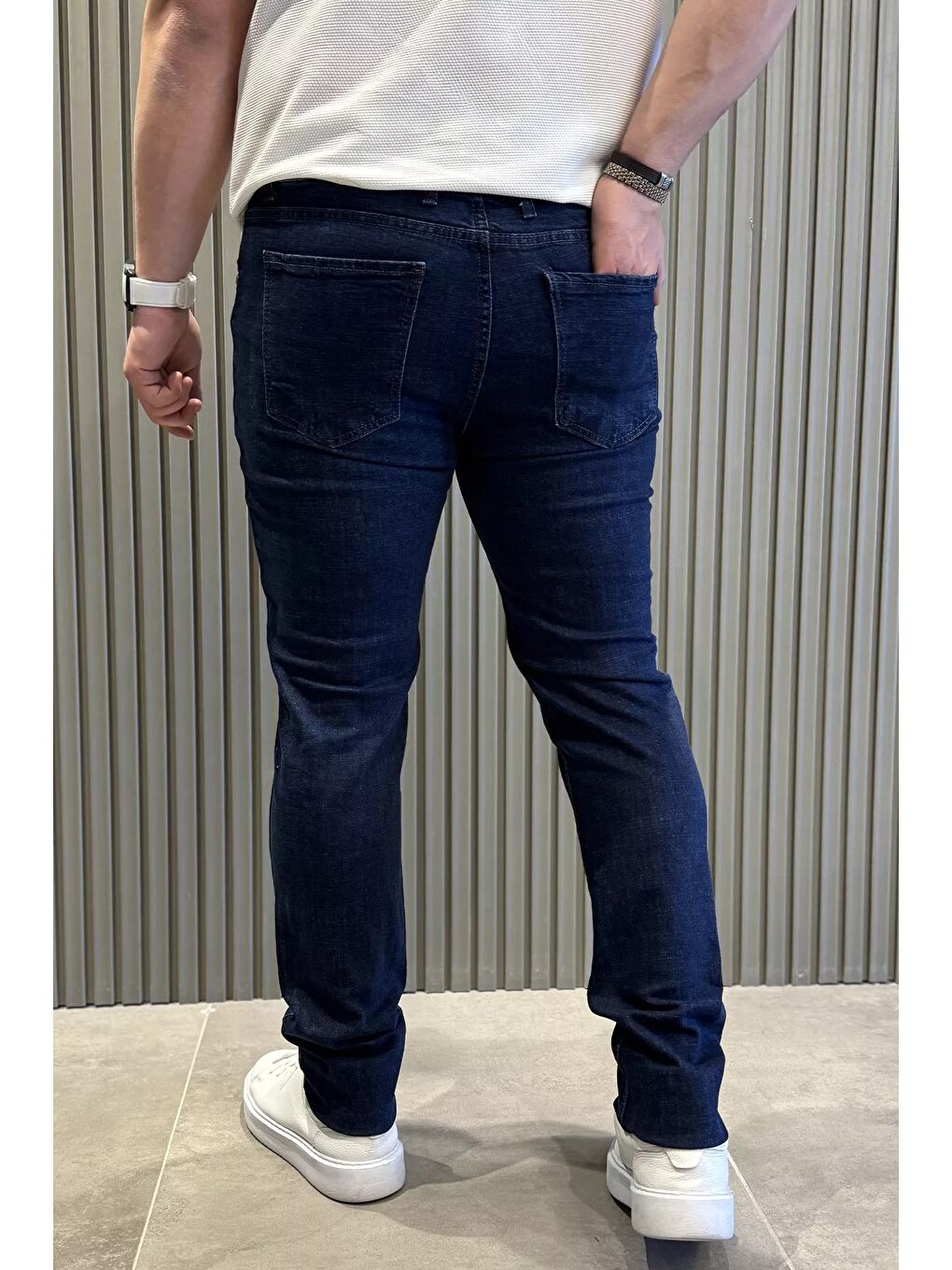 Lacivert Erkek Jean Pantolon-2