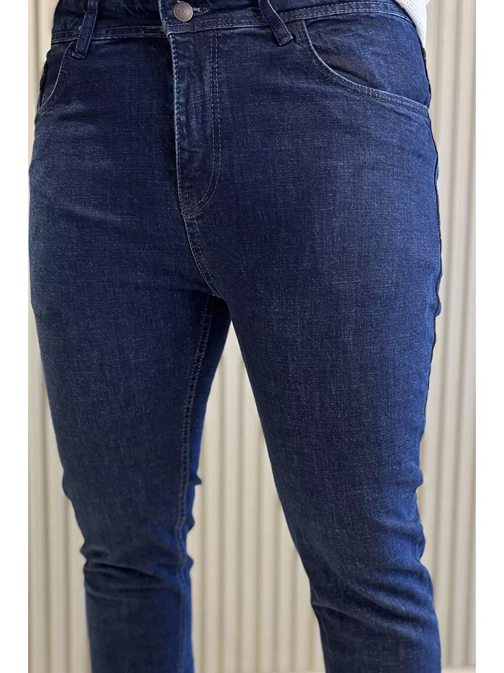 Lacivert Erkek Jean Pantolon-3