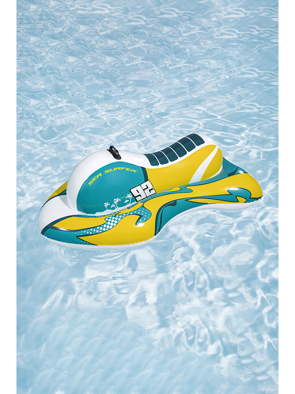 Çocuk Şişme Havuz Deniz Jet Ski Binici Ride On 117x77cm 01 Beyaz
