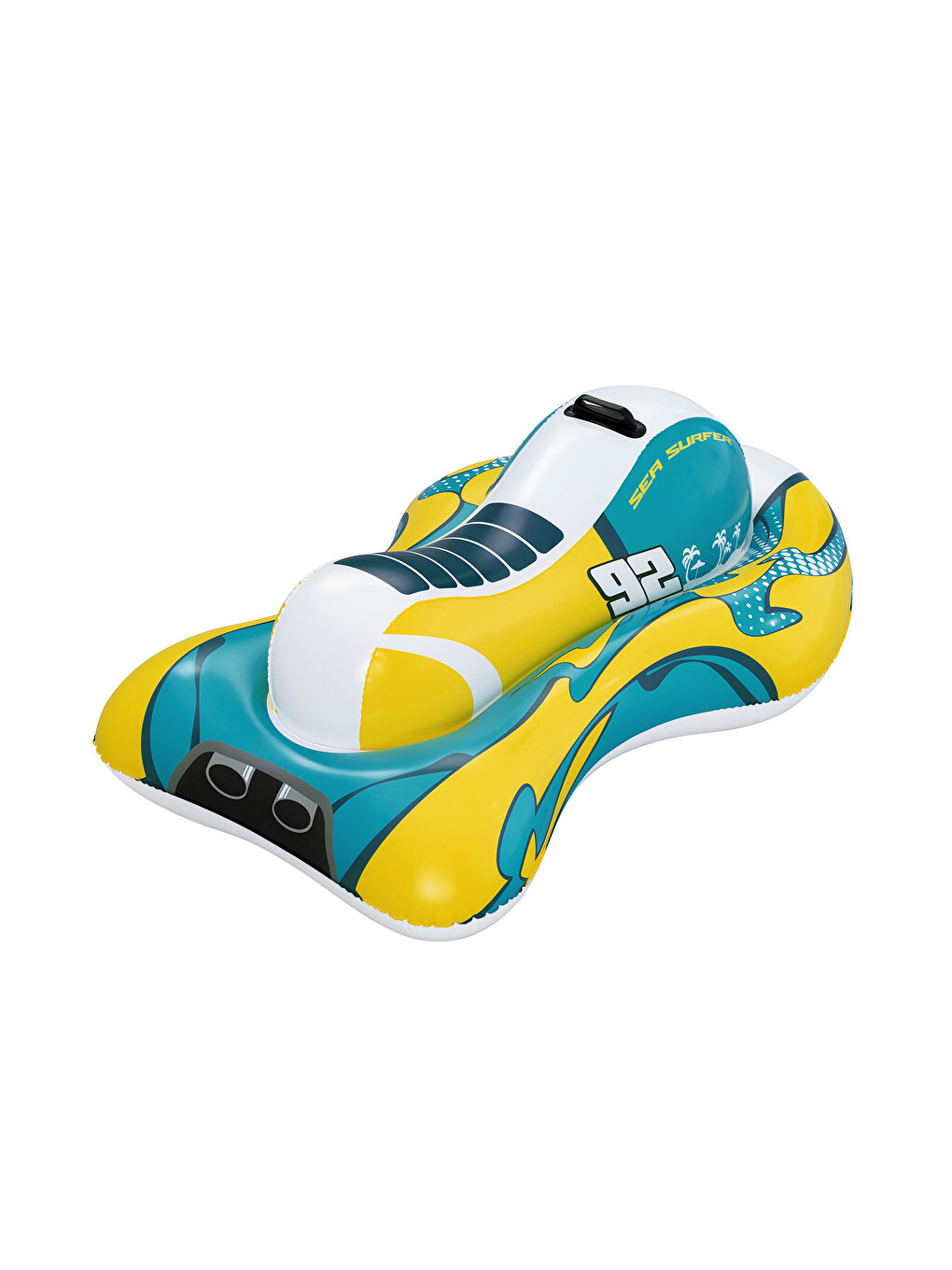 Çocuk Şişme Havuz Deniz Jet Ski Binici Ride On 117x77cm 01 Beyaz-3