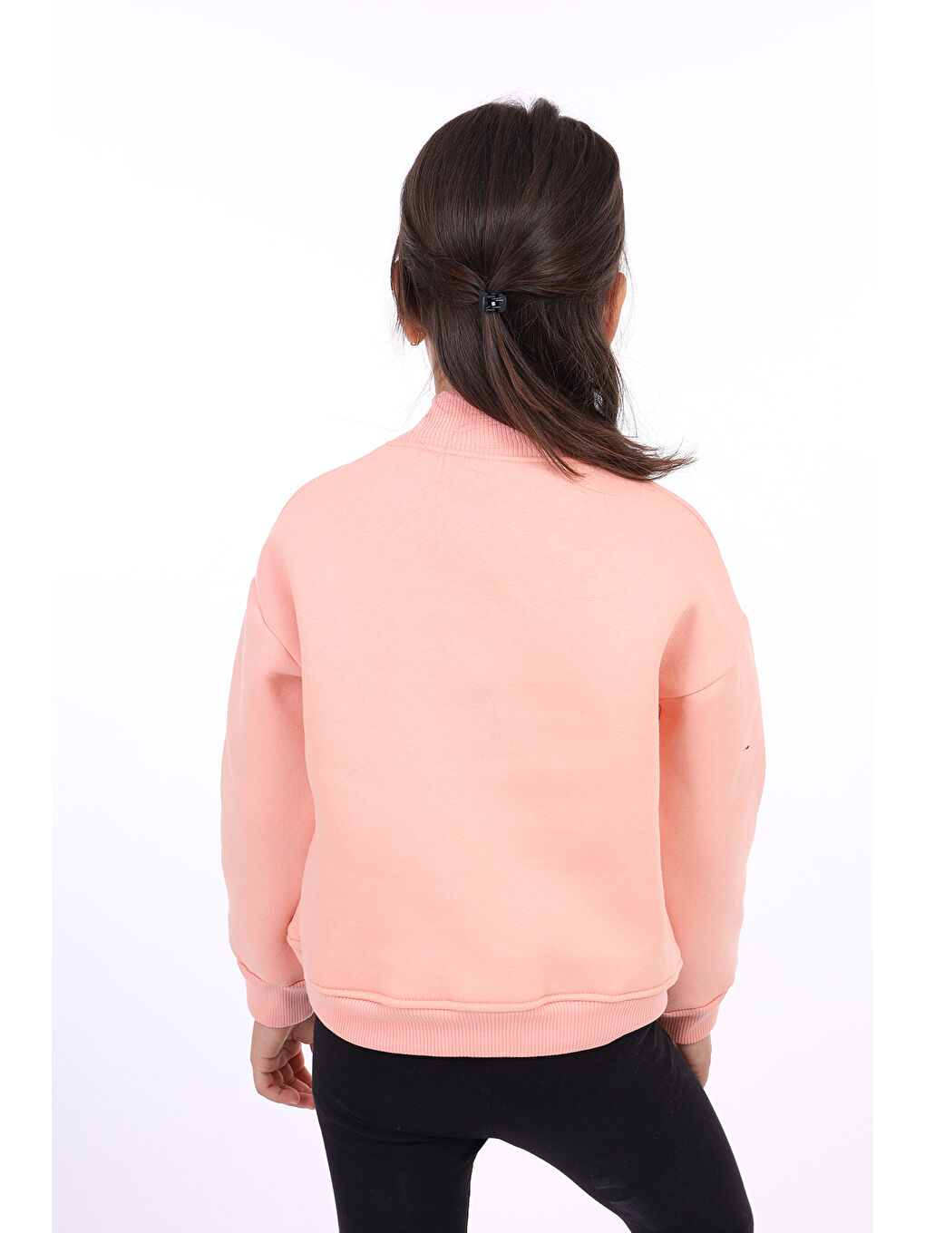 Toontoykids Pembe Kız Çocuk Nakışlı Sweatshirt - 1