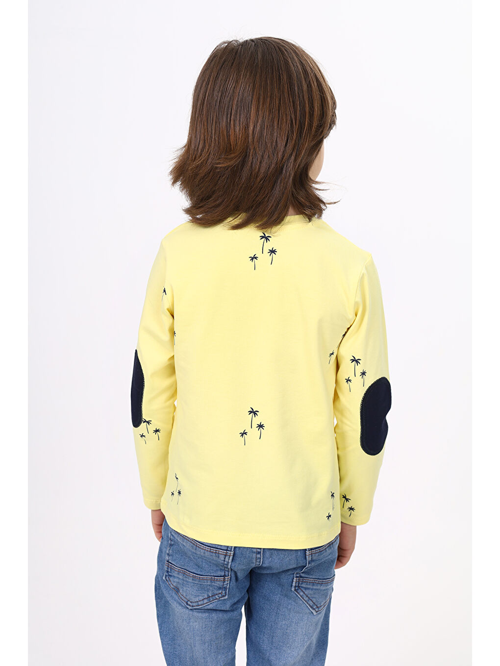 Sarı Erkek Çocuk Baskılı Tişört-2