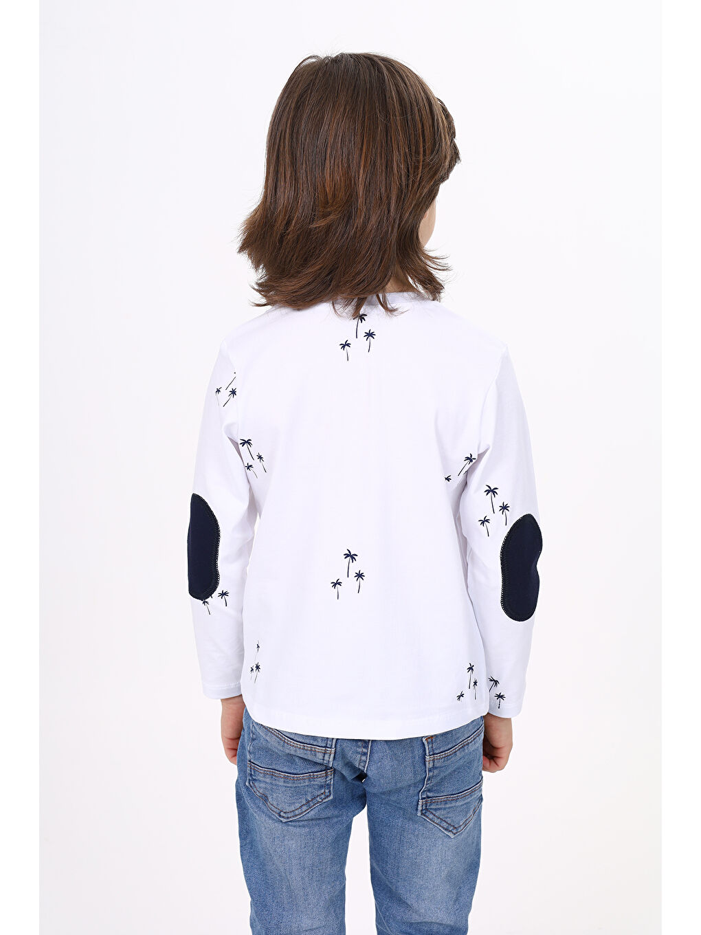 Beyaz Erkek Çocuk Baskılı Tişört-3