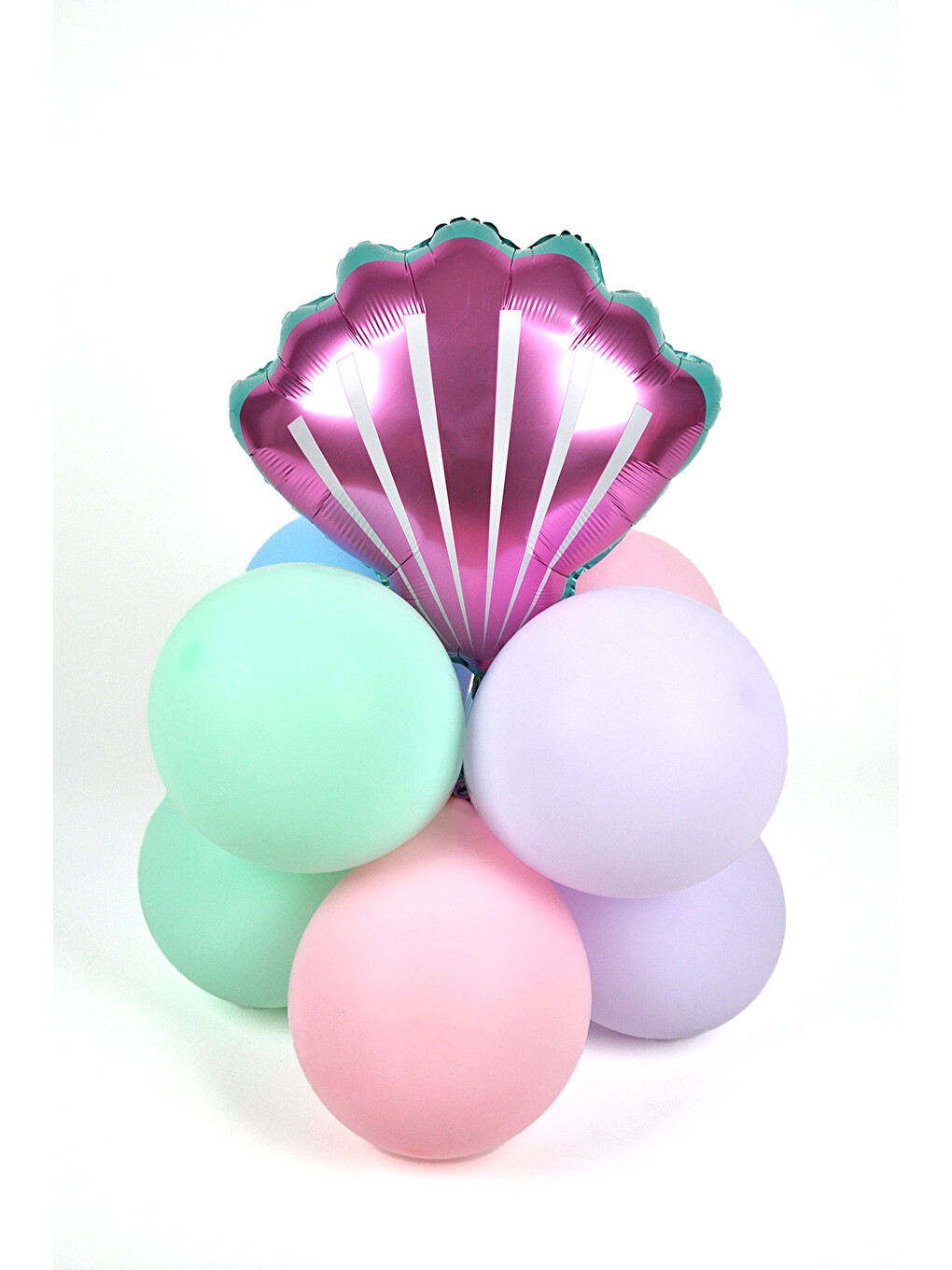 Pembe Midye Kabuğu Balon Set