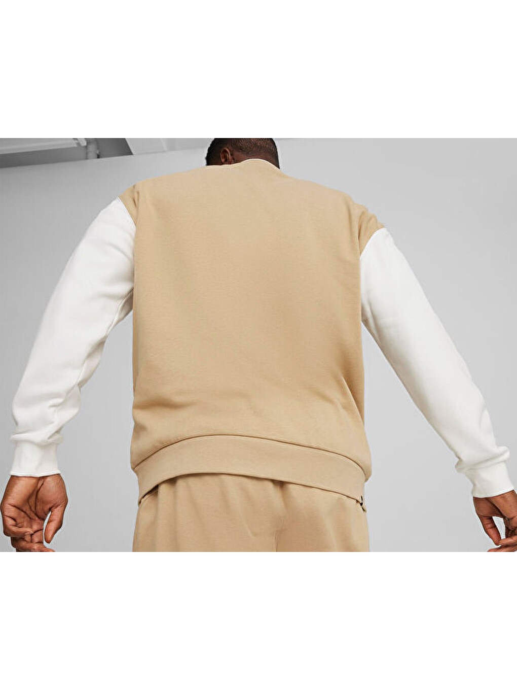 Ekru Puma Squad Track Jacket Erkek Günlük Ceket 67897183 Krem-3