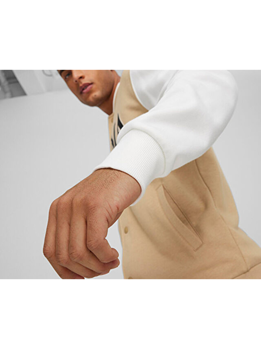 Ekru Puma Squad Track Jacket Erkek Günlük Ceket 67897183 Krem-4