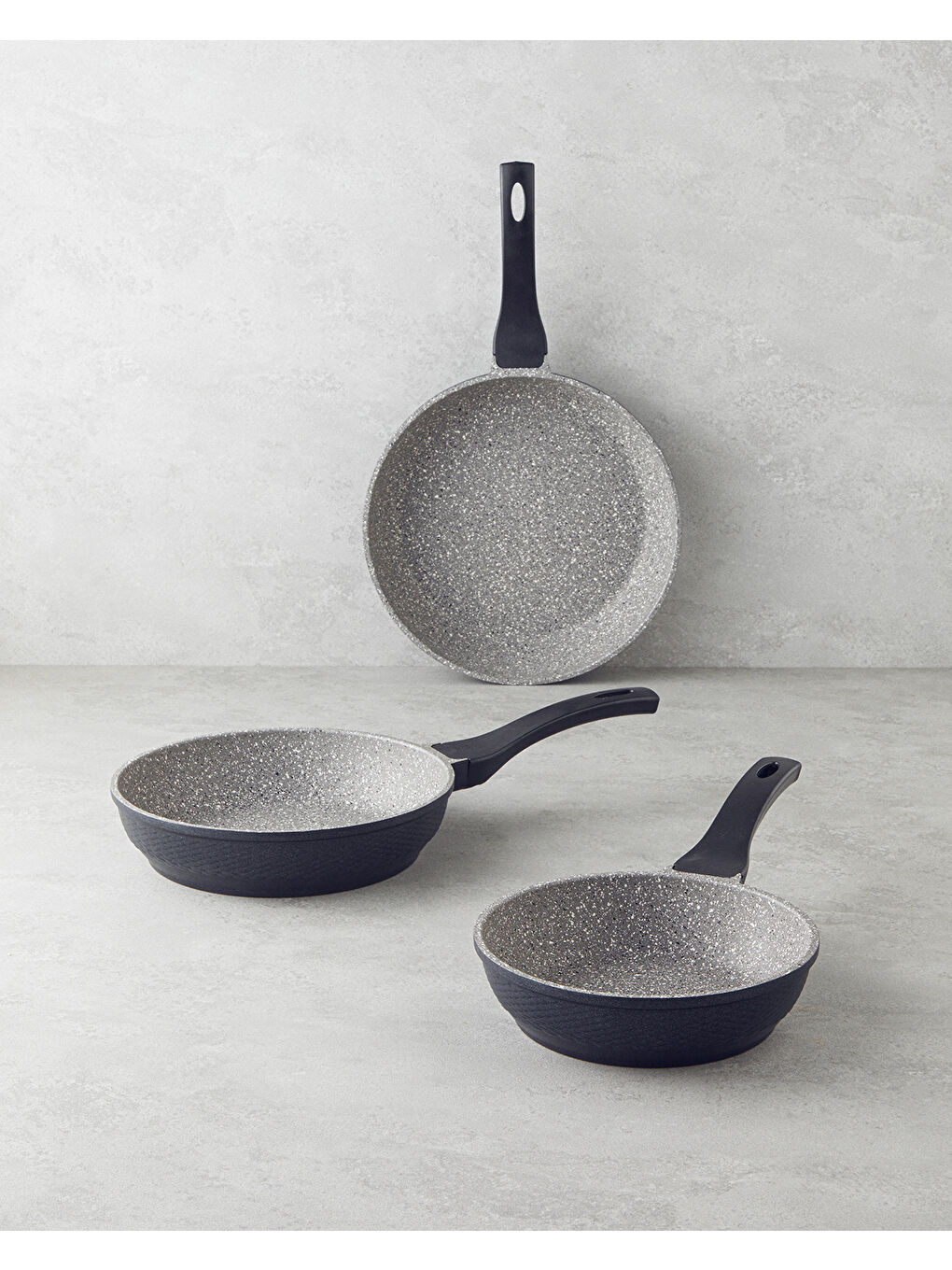 Costa 3'lü Tava Seti 20-24-28 cm Gri