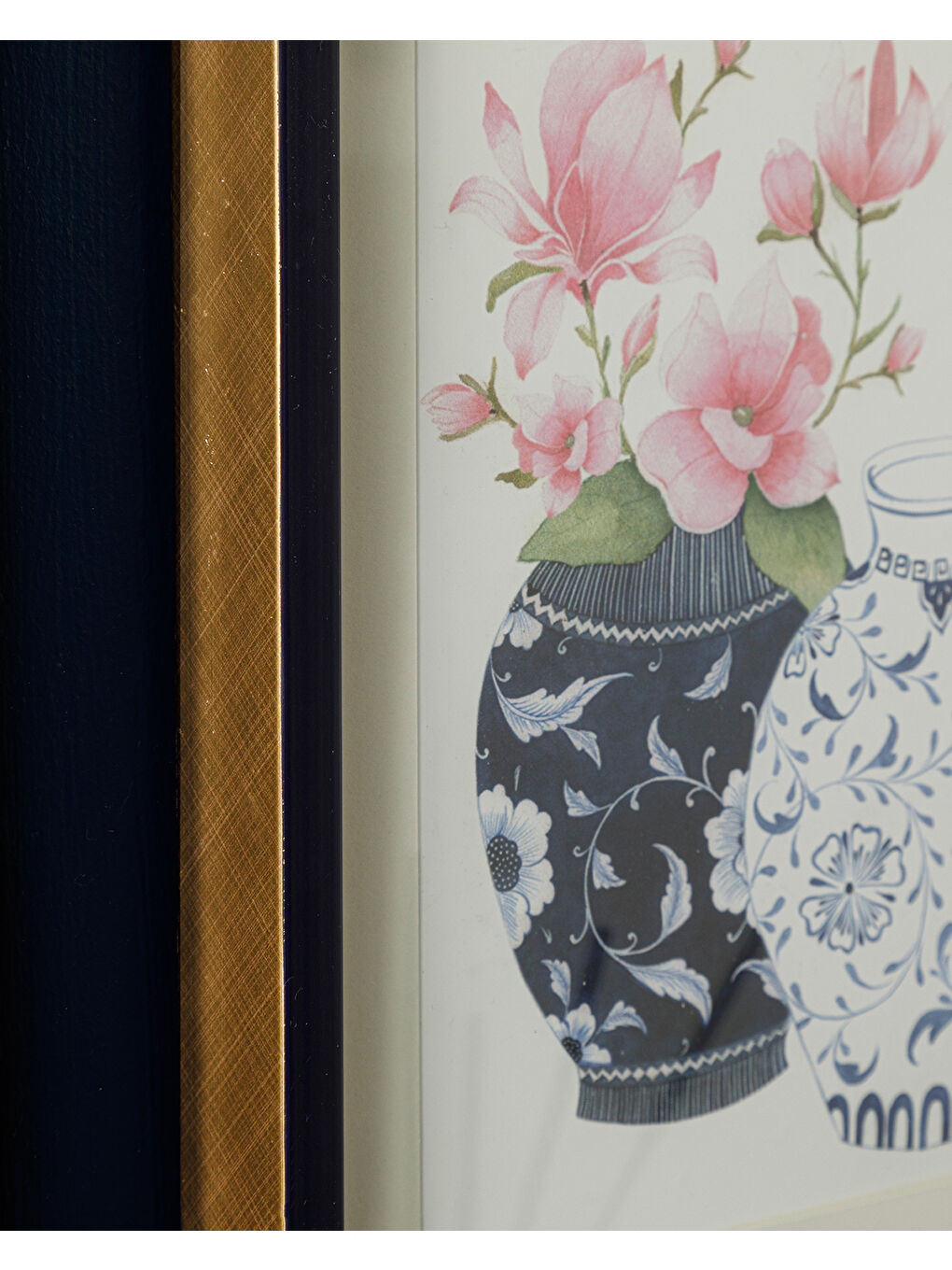 Sarı Bleu Blanc Cam Dekoratif Tepsi Gold-2