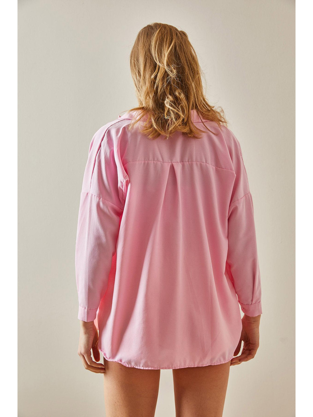 Pembe Düğmeli Basic Gömlek 5YXK2-47972-20 - S000152249-20024 | LCW