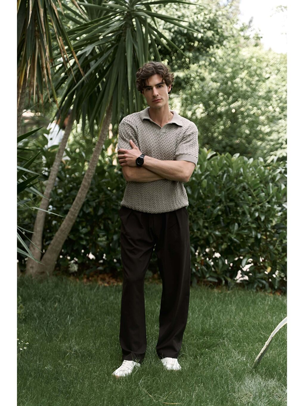 Kahverengi Juro Acı Kahve Erkek Pantolon-1