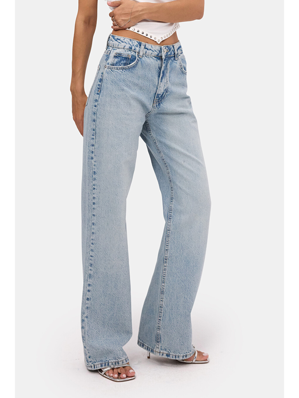 Mavi Kadın Açık Jean Doris 4s6-32 Straight Fit Yüksek Bel Denim Jean
