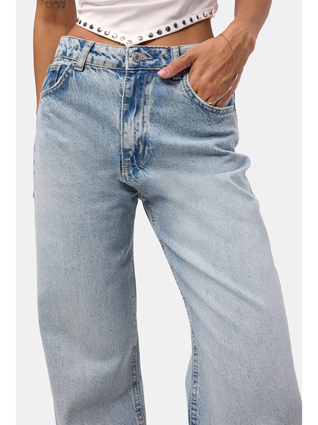 Mavi Kadın Açık Jean Doris 4s6-32 Straight Fit Yüksek Bel Denim Jean-4