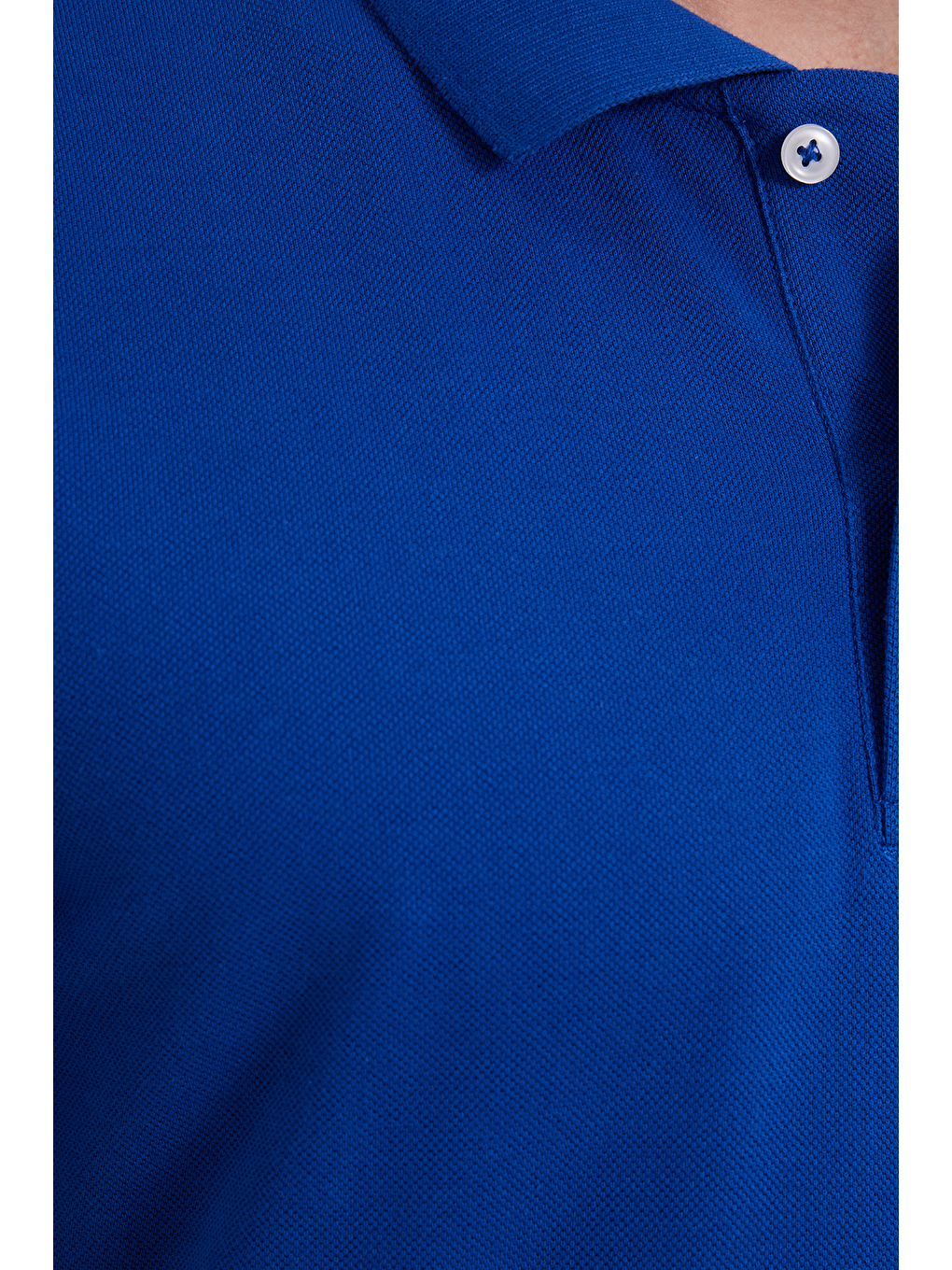 Erkek Slim Fit Dar Kesim %100 Pamuk Lacivert Polo Yaka Tişört-3