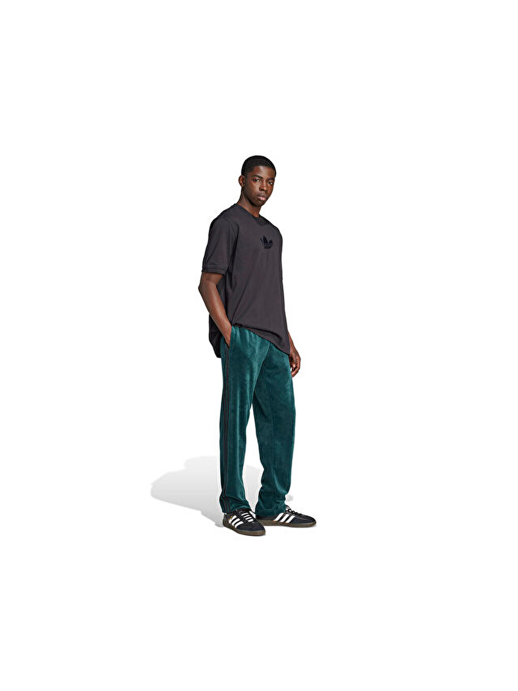 Oversize Tee Erkek Günlük Tişört Jw5913 Siyah-2