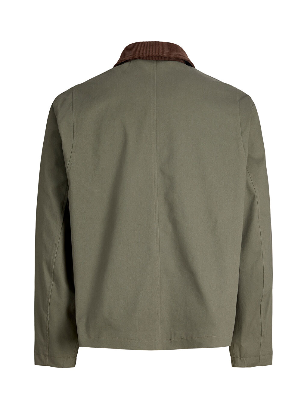 Haki Jack  &Jones Essentials Jjegraham Pamuklu Regular Fit Ceket Yaka Mont 12288889-6