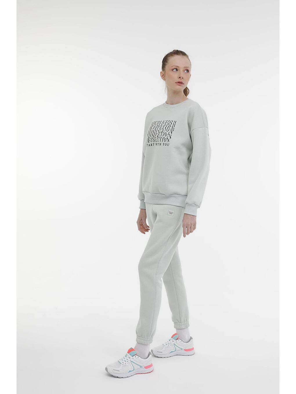 Kinetix Yeşil WL RACHEL 16SDK203 3PR A MINT Kadın Sweatshirt - 2