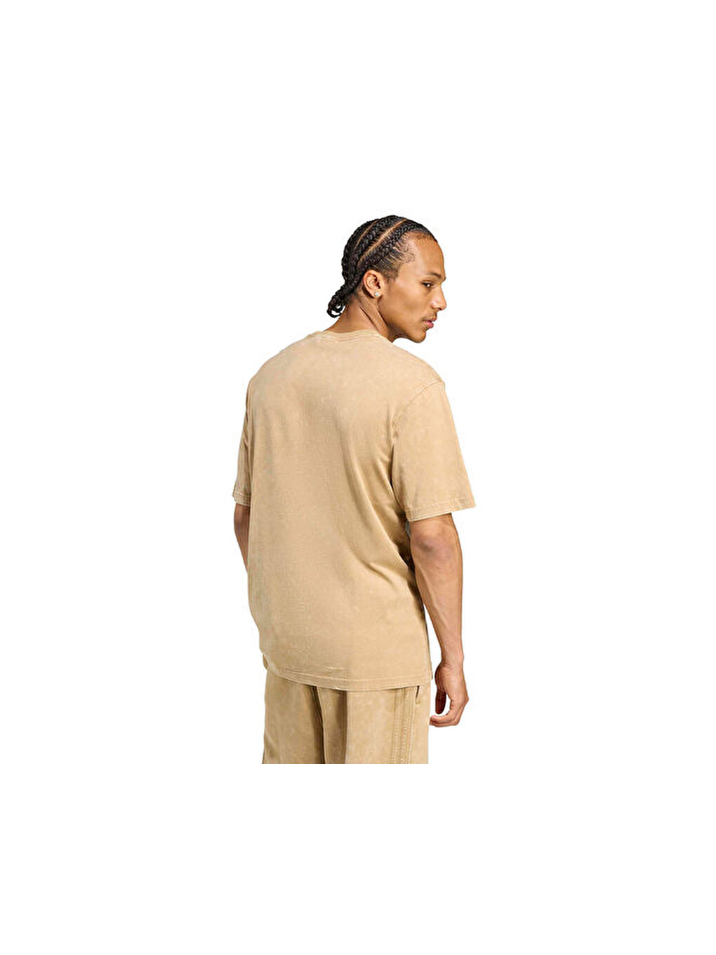 Washed Tee Erkek Günlük Tişört Jy2811 Kahverengi-1