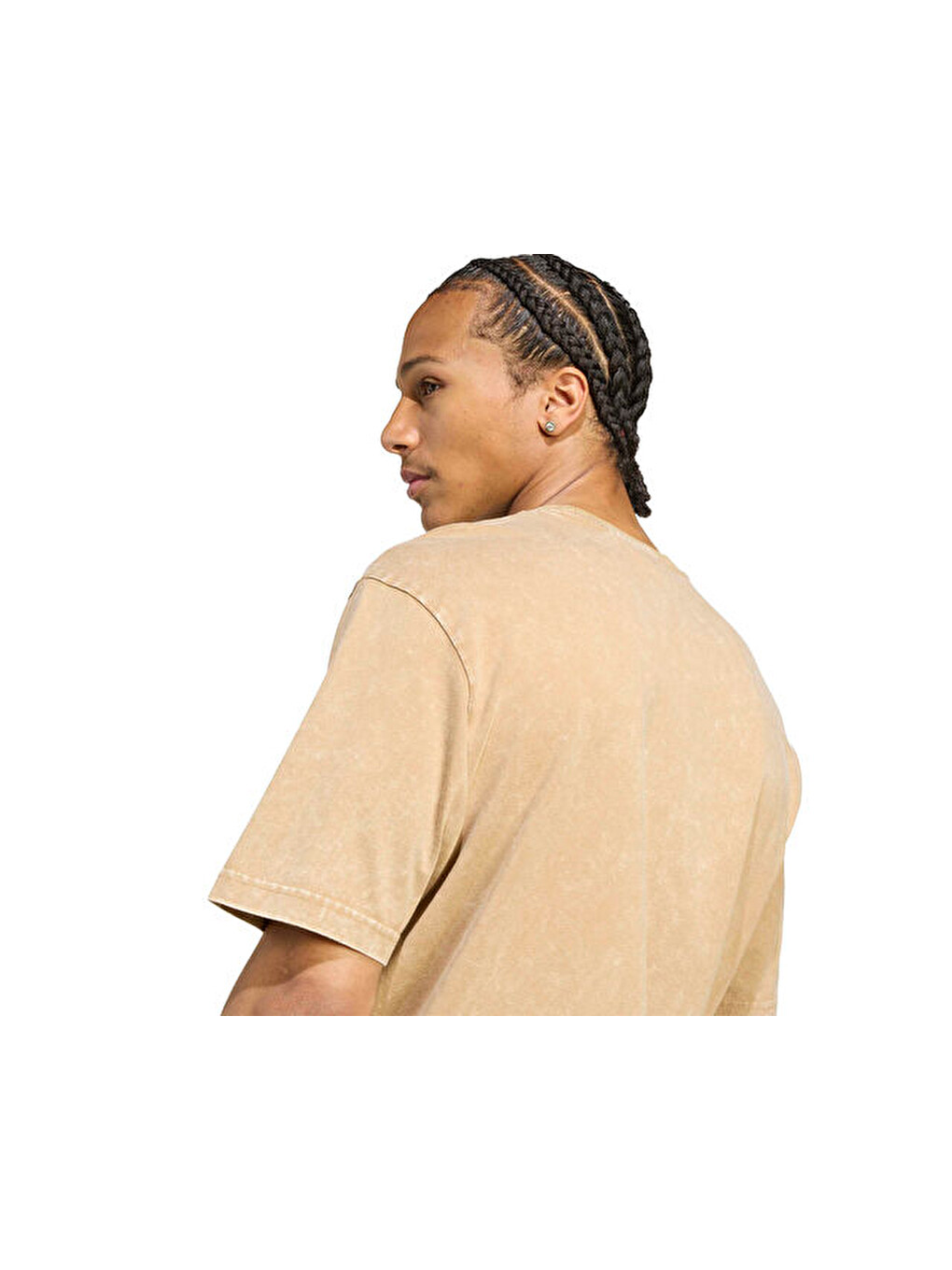 Washed Tee Erkek Günlük Tişört Jy2811 Kahverengi-3