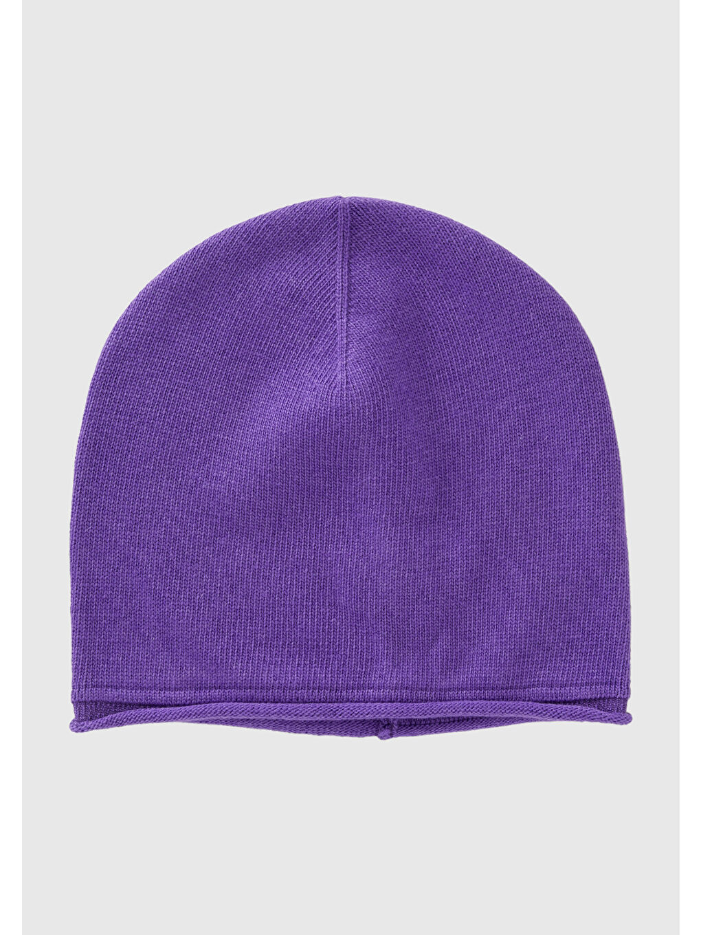 Kadın Mor Kaşmir Karışımlı Bere