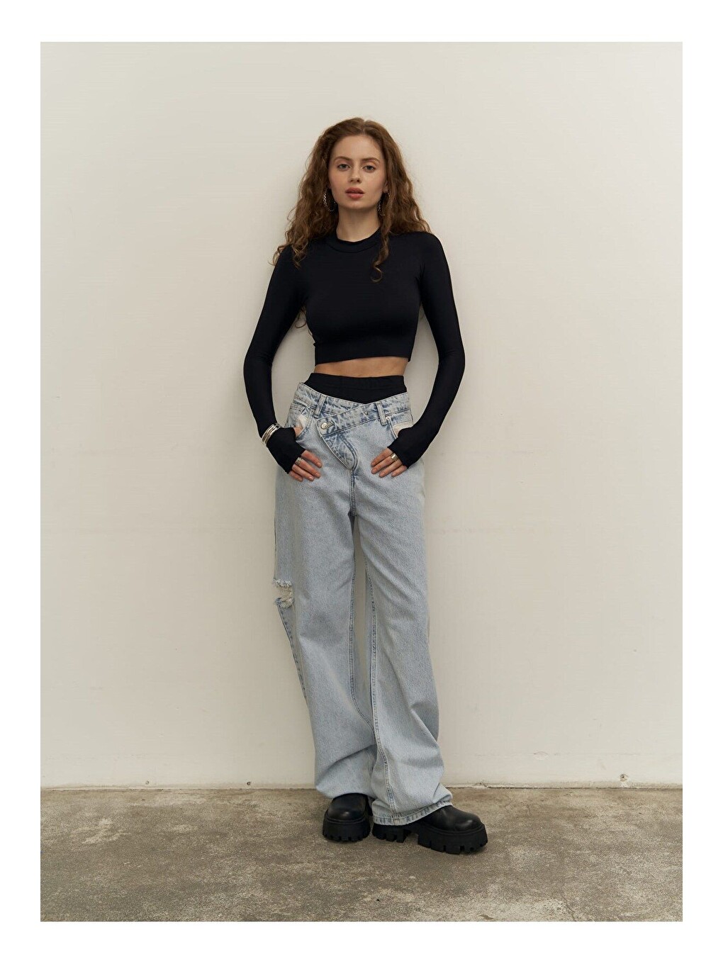 Biance Siyah Crop-1