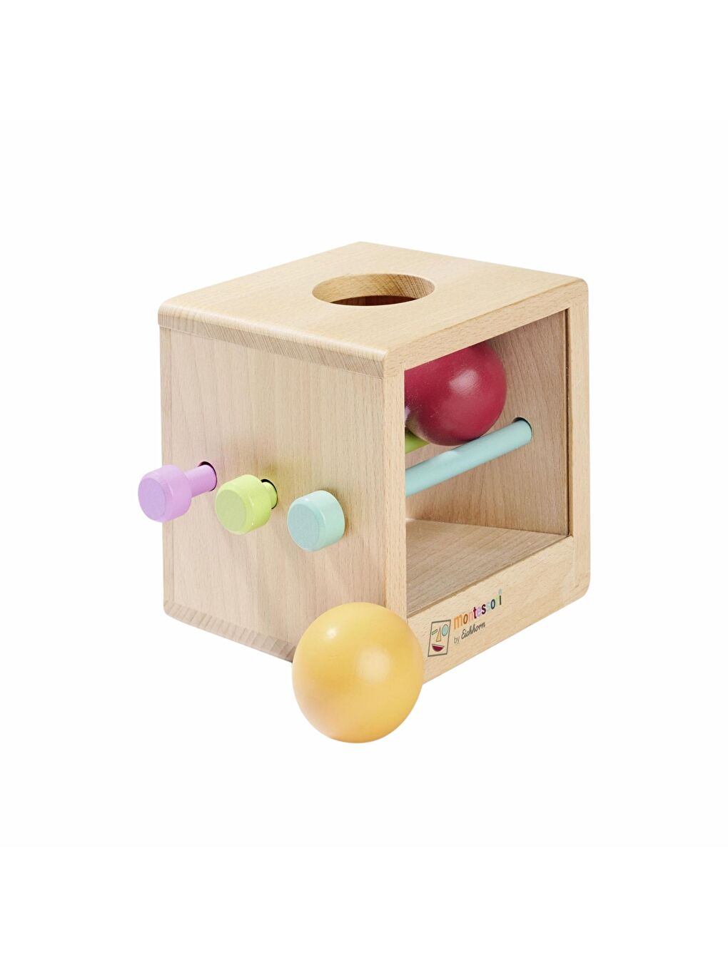 Montessori Ahşap Top Atma Kutusu-2