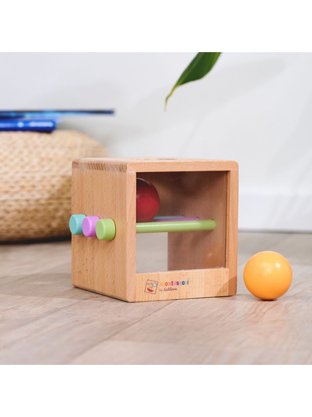 Montessori Ahşap Top Atma Kutusu-6