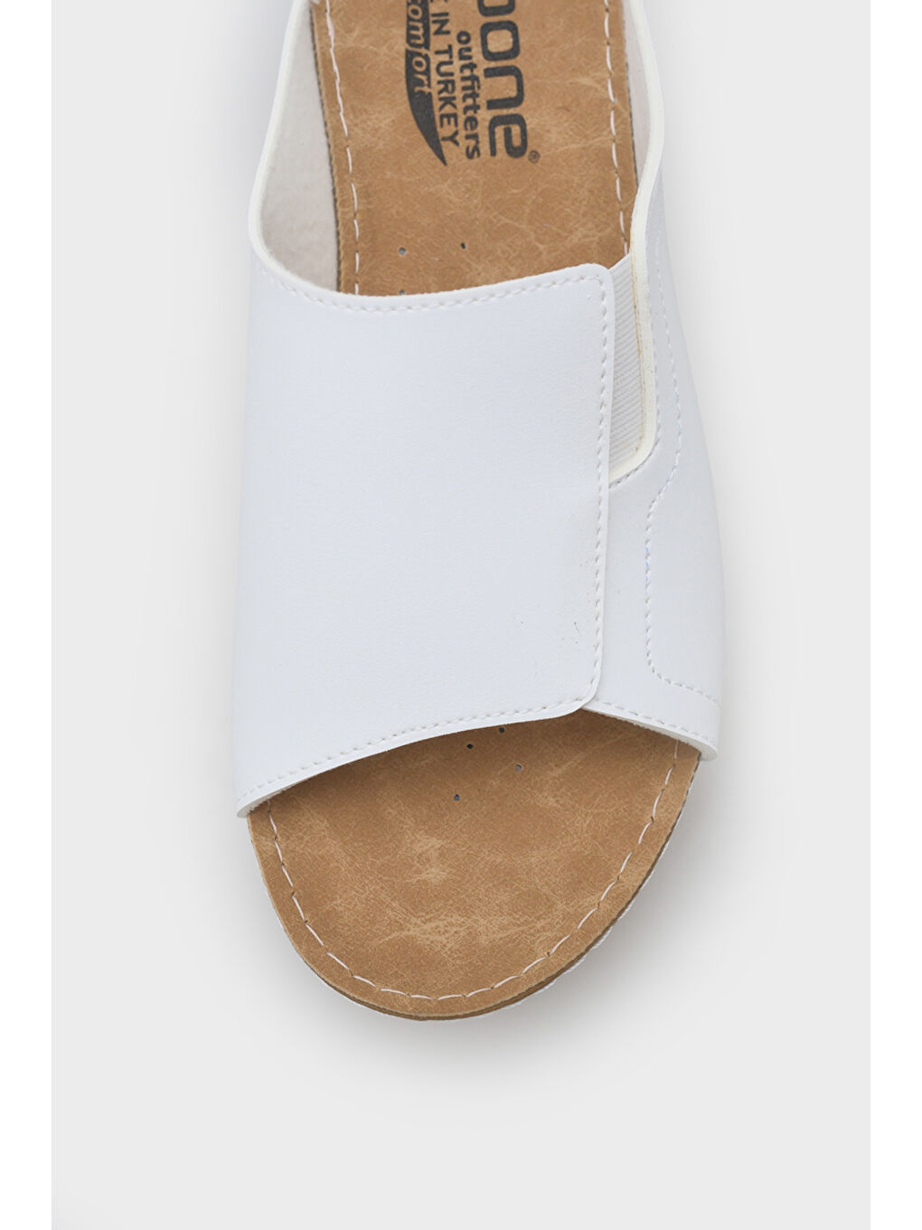 Beyaz Jude Z5414 Kadın Konfor Anatomic Terlik-2