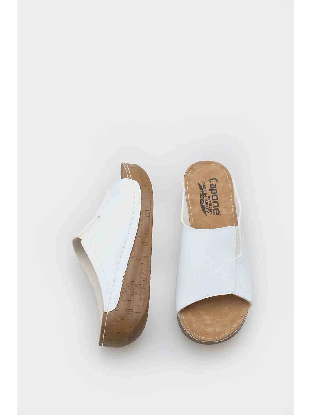 Beyaz Jude Z5414 Kadın Konfor Anatomic Terlik-4