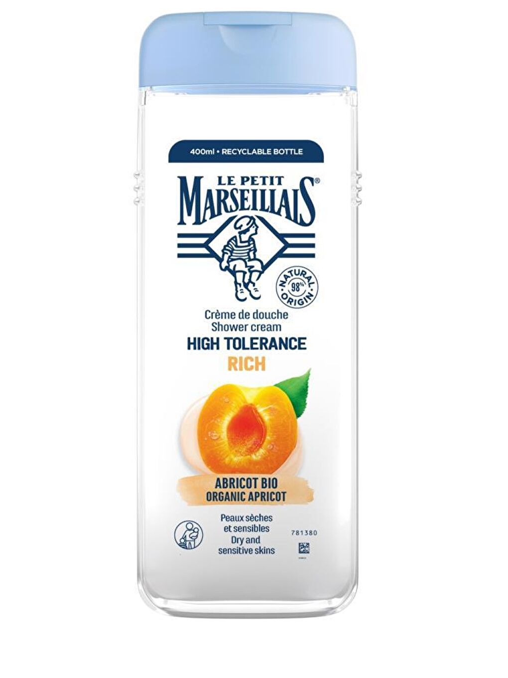 Le Petit Marseillais Renksiz High Tolerance Organik Kayısı Duş Jeli 400 ml