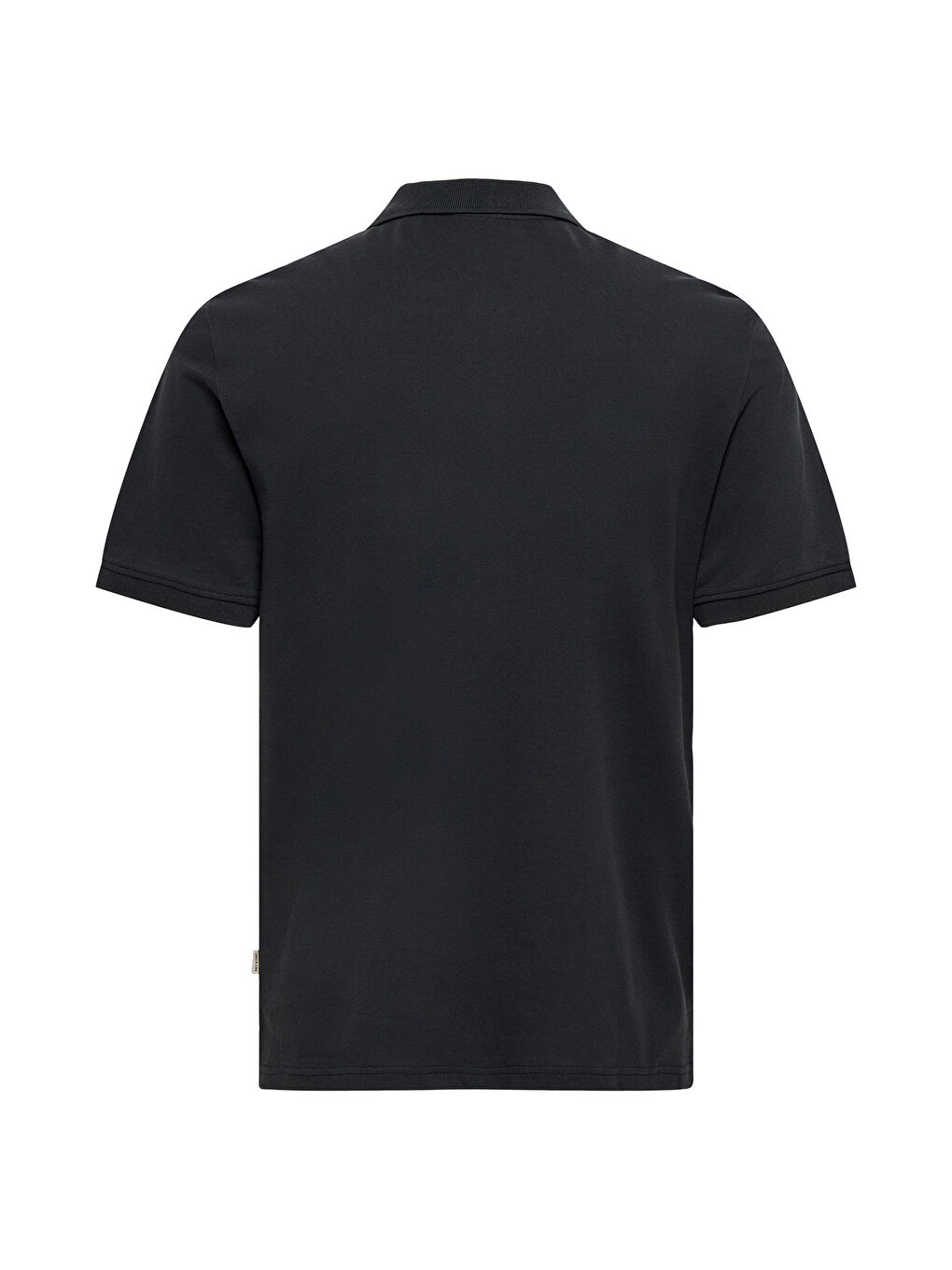 Siyah Onsdawson Pamuklu Regular Fit Düğmeli Polo Yaka T Shirt 22036883-6