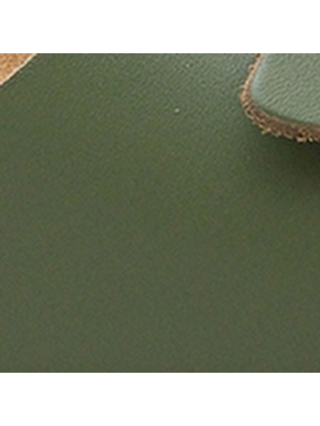 Yeşil Lee Büyük Tokalı Anatomik Mantar Tabanlı Deri Terlik-6