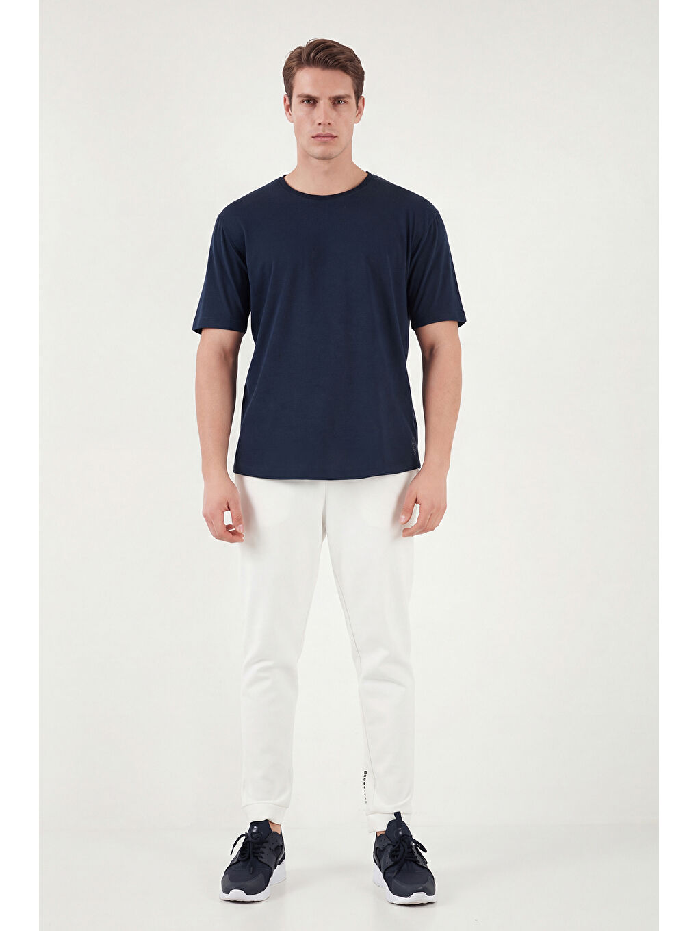 İndigo Pamuklu Regular Fit Bisiklet Yaka T Shirt 5904074-1