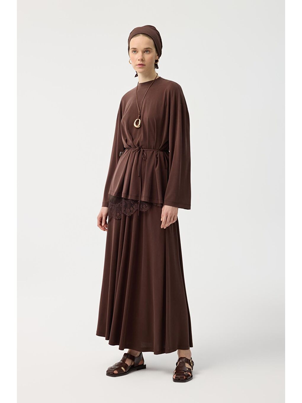 Modal Cupra Etek Takım Kahverengi-1