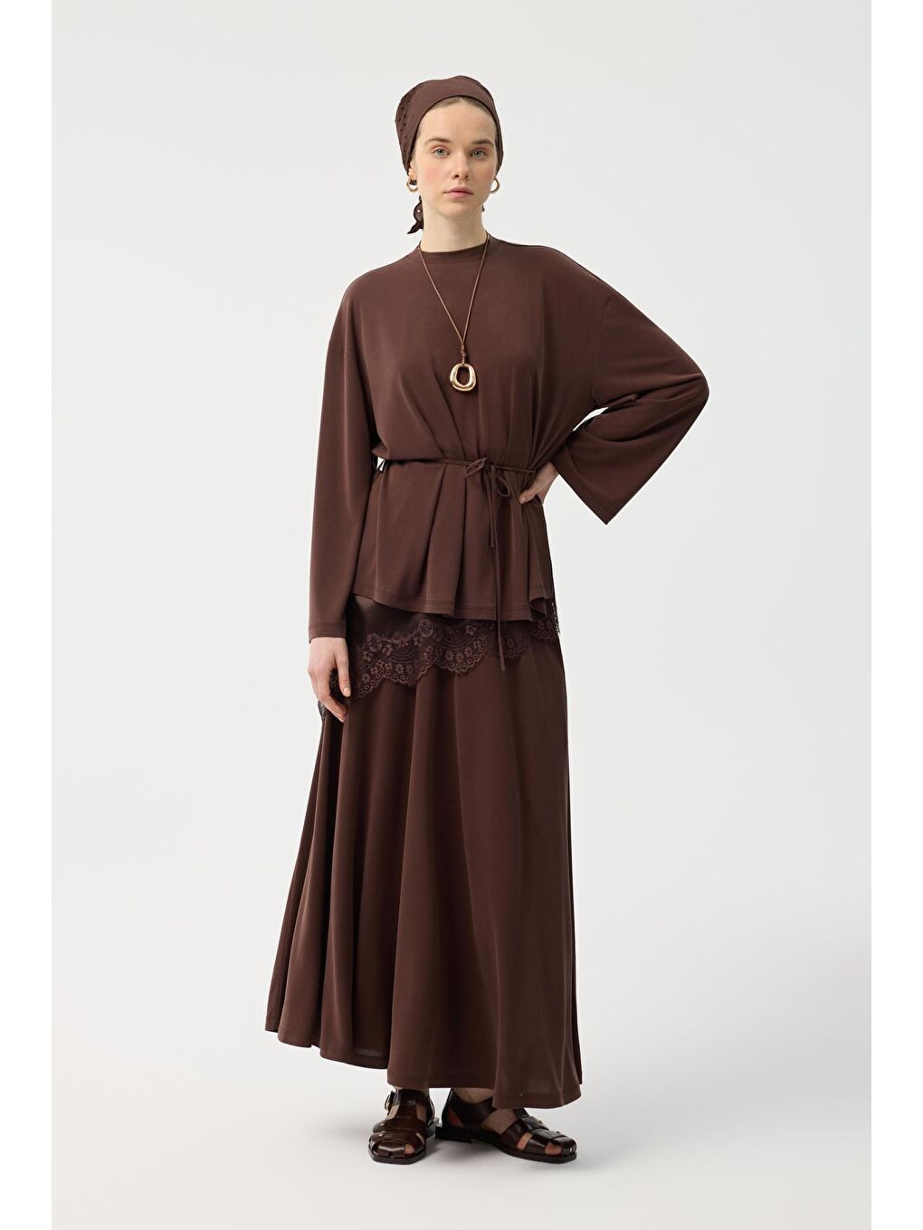 Modal Cupra Etek Takım Kahverengi-2