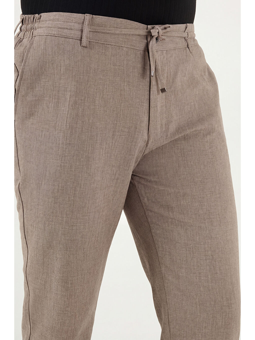 Bej Slim Fit Normal Bel Daralan Paça Pantolon 6843649-5