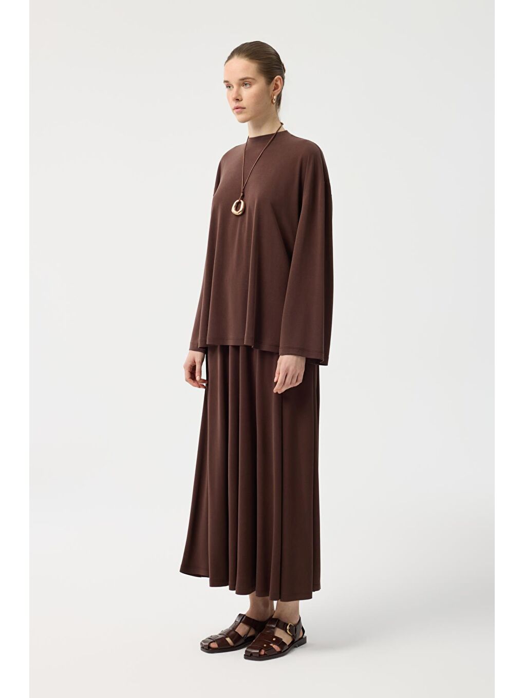 Modal Cupra Etek Takım Kahverengi-4